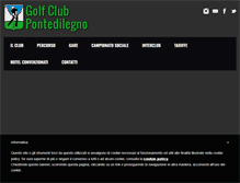 Tablet Screenshot of golfpontedilegno.it